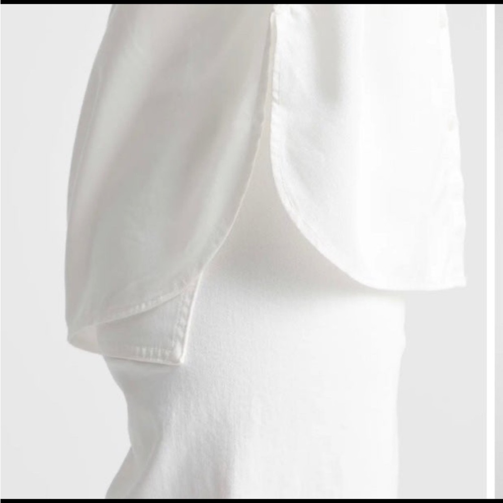 Quince Women's White Button-Up Top